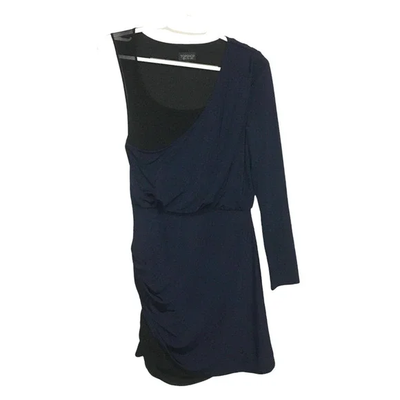 topshop ruched mini dress Topshop ruched bandeau mini dress in taupe